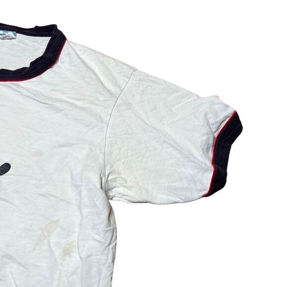 American Vintage Mickey Mouse Disney Made In USA Ringer T Shirt Large - Picture 3 of 6